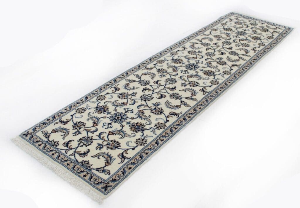 original-perserteppich-nain-kashmari-287x79-cm-handgeknupft-top-zustand-1 Perserteppich Nain Kaschmir 287 x 79 cm Wolle handgeknüpft