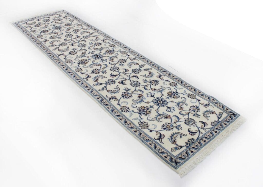 original-perserteppich-nain-kashmari-287x79-cm-handgeknupft-top-zustand-2 Perserteppich Nain Kaschmir 287 x 79 cm Wolle handgeknüpft
