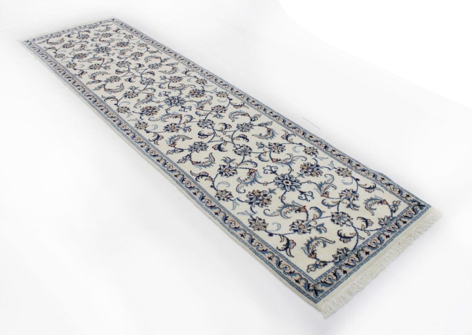 original-perserteppich-nain-kashmari-287x79-cm-handgeknupft-top-zustand-2 Perserteppich Nain Kaschmir 287 x 79 cm Wolle handgeknüpft