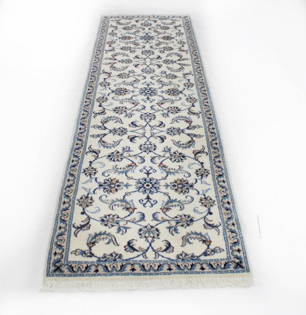 original-perserteppich-nain-kashmari-287x79-cm-handgeknupft-top-zustand-3 Perserteppich Nain Kaschmir 287 x 79 cm Wolle handgeknüpft