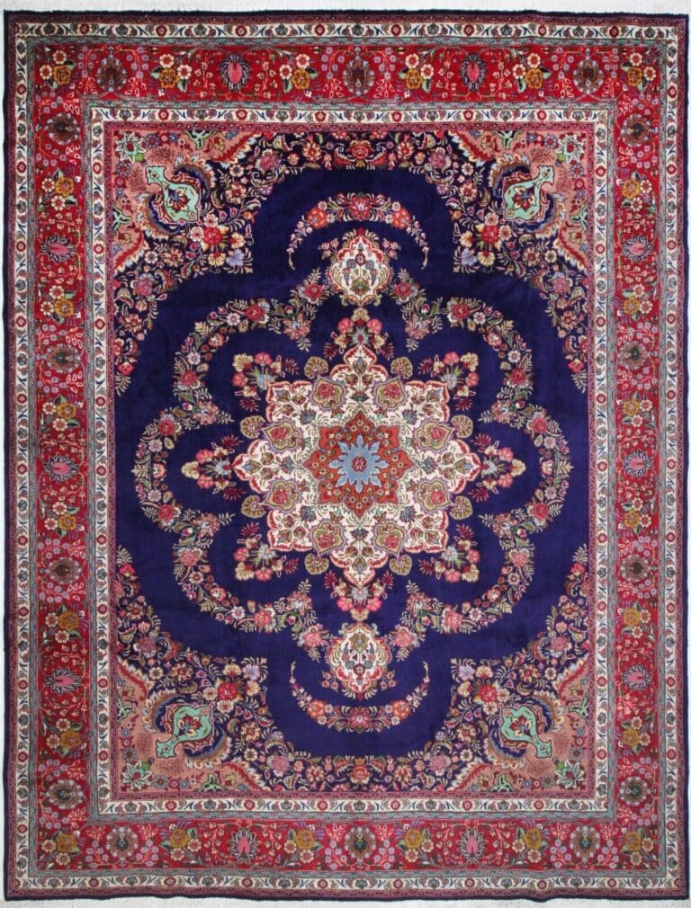 Perserteppich Täbriz 390 x 303 cm Wolle handgeknüpft