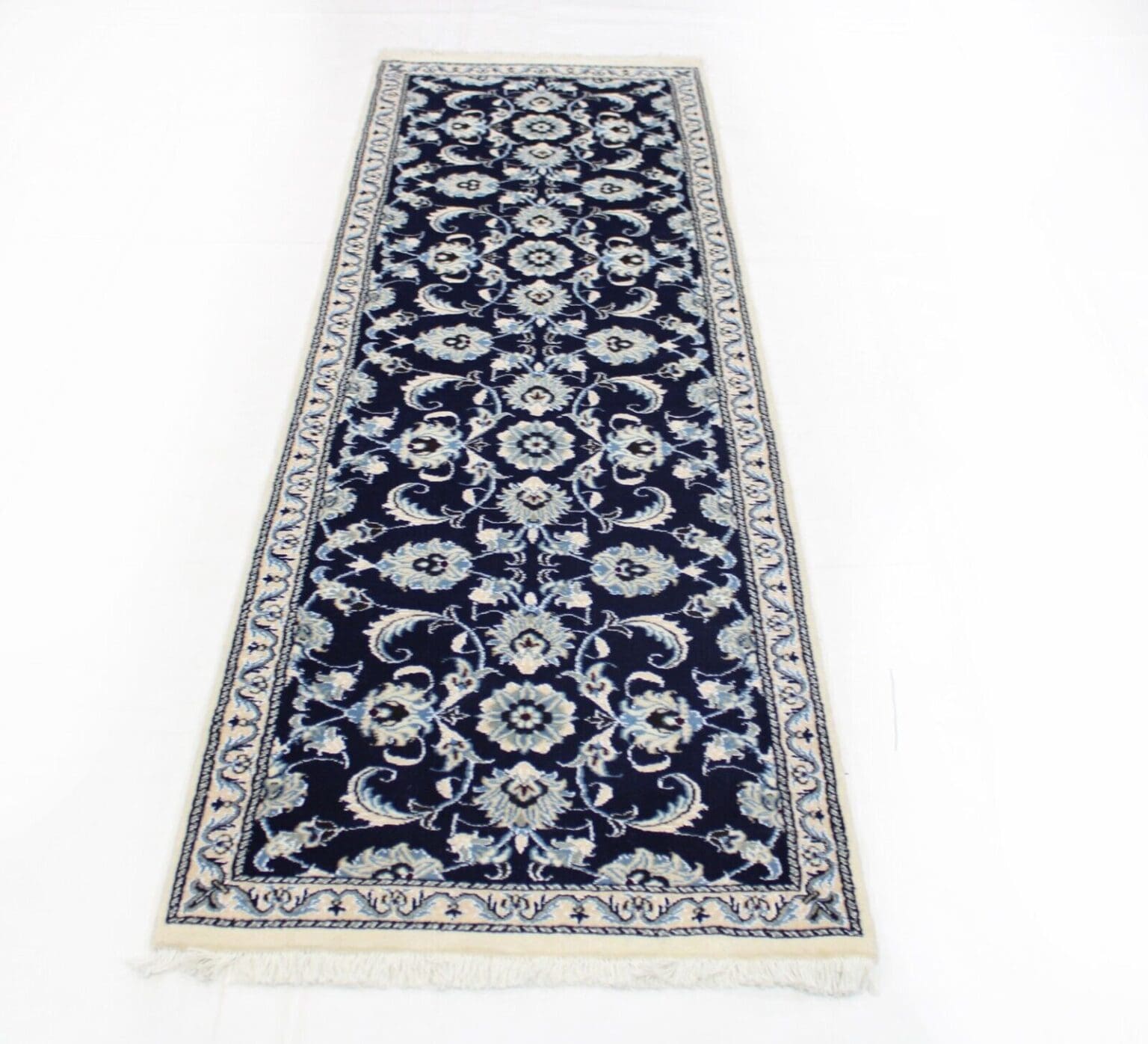 original-perserteppich-nain-kashmari-250x77-cm-handgeknupft-3 Perserteppich Nain Kaschmir 250 x 77 cm Wolle handgeknüpft