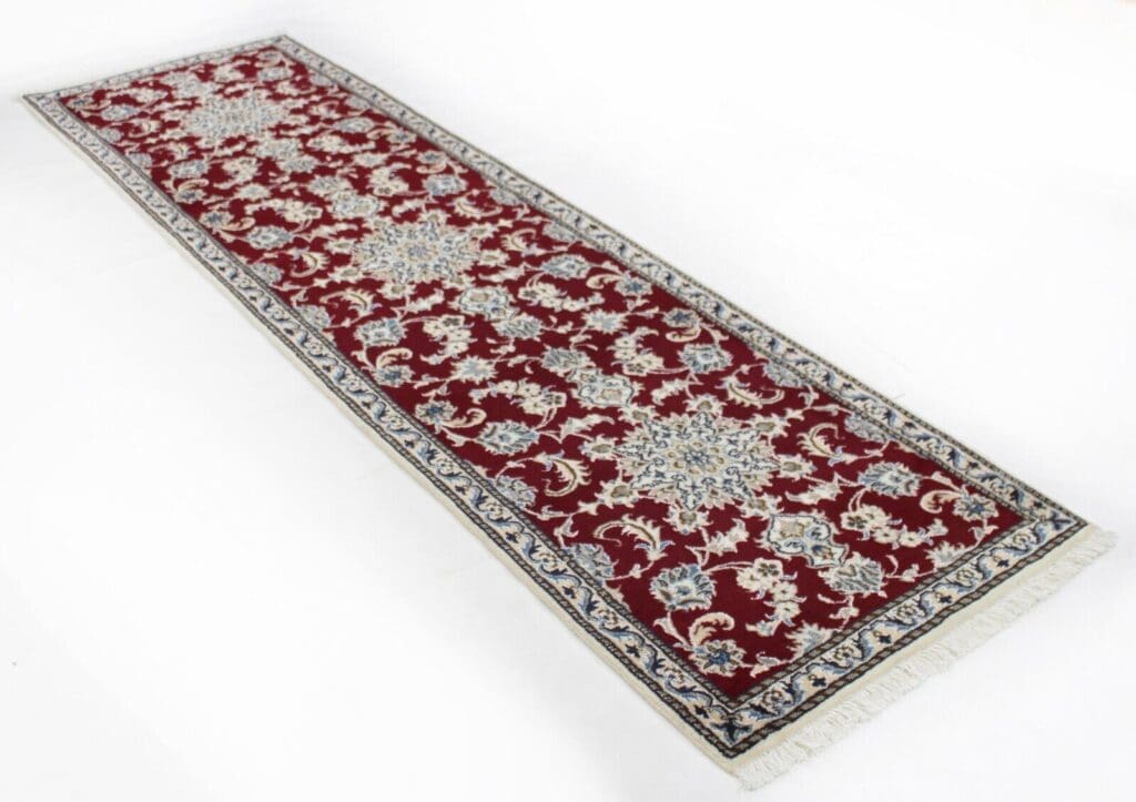 Perserteppich Nain Kaschmir 282 x 80 cm Wolle handgeknotet