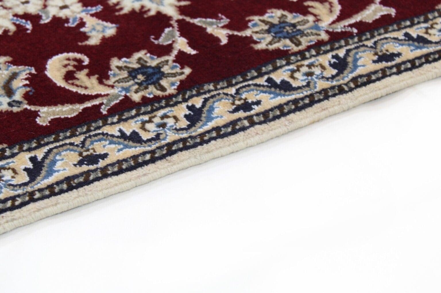 Perserteppich Nain Kaschmir 282 x 80 cm Wolle handgeknotet