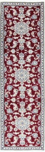 Perserteppich Nain Kaschmir 282 x 80 cm Wolle handgeknotet