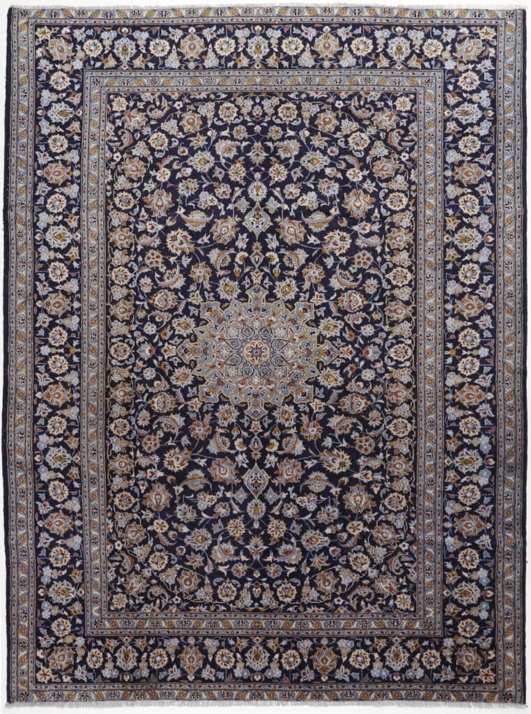 Perserteppich Keshan 374 x 280 cm Wolle handgeknüpft
