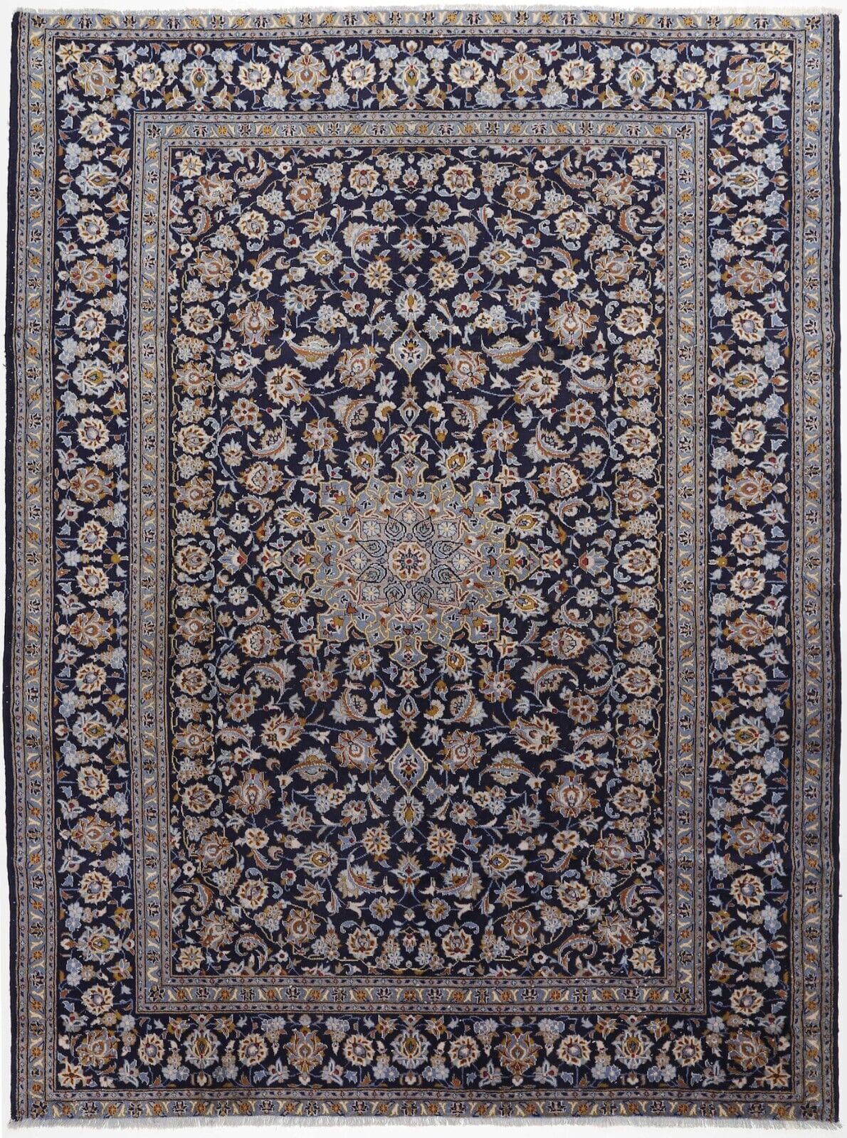 Perserteppich Keshan 374 x 280 cm Wolle handgeknüpft