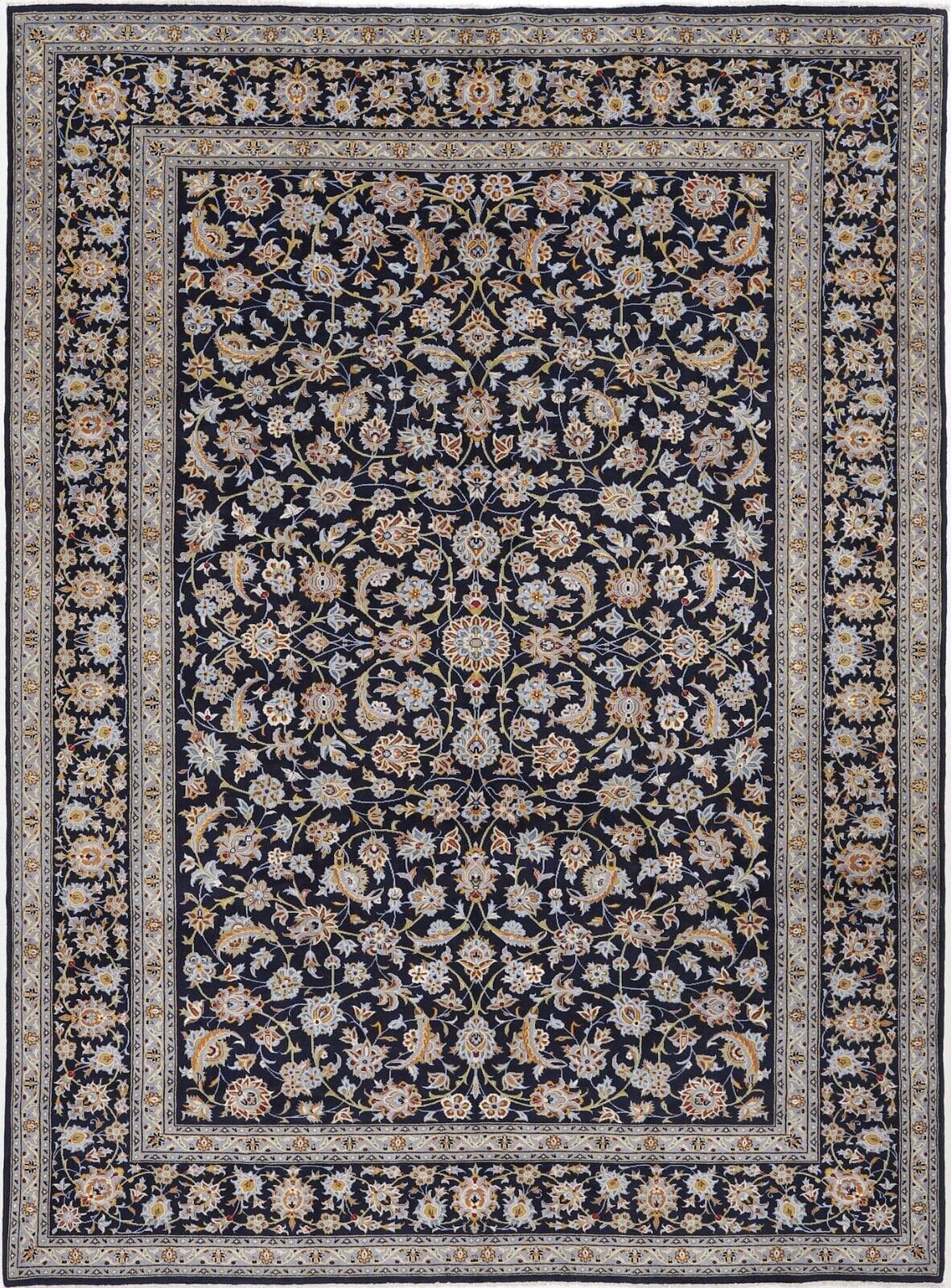 Perserteppich Keshan 382 x 280 cm Wolle handgeknüpft
