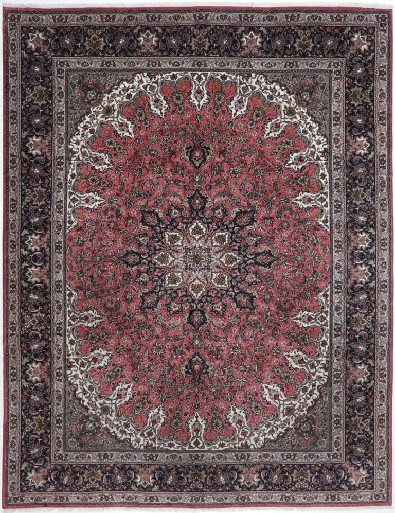 handgeknupfter-perserteppich-tabriz-390x300-cm-40-raj-top-zustand Perserteppich Tabriz 390 x 300 cm Wolle handgeknüpft