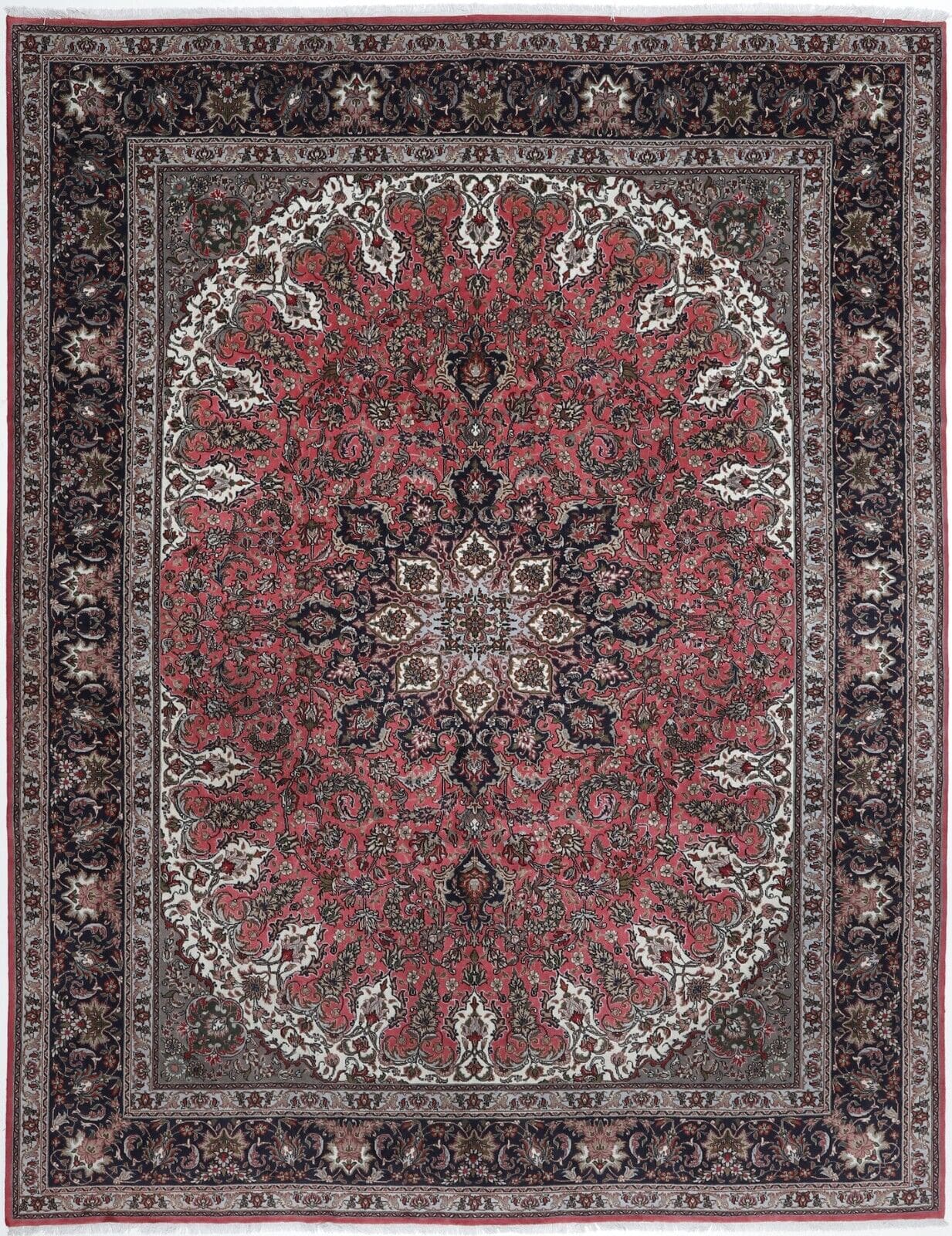 handgeknupfter-perserteppich-tabriz-390x300-cm-40-raj-top-zustand Perserteppich Tabriz 390 x 300 cm Wolle handgeknüpft