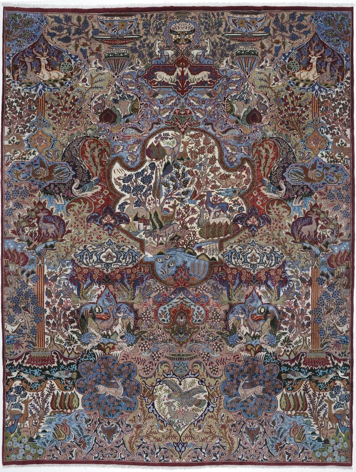 original-perserteppich-kashmar-395x298-cm-handgeknupft-orientalisch Perserteppich Kashmar 395 x 298 cm Wolle handgeknüpft