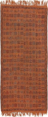 Perserteppich 235 x 102 cm Wolle handgeknüpft