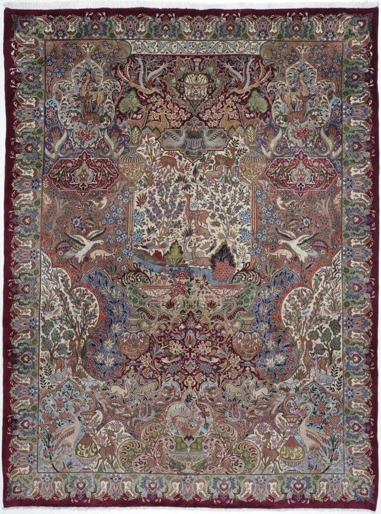 Perserteppich Kashmar 393 x 295 cm Wolle handgeknüpft