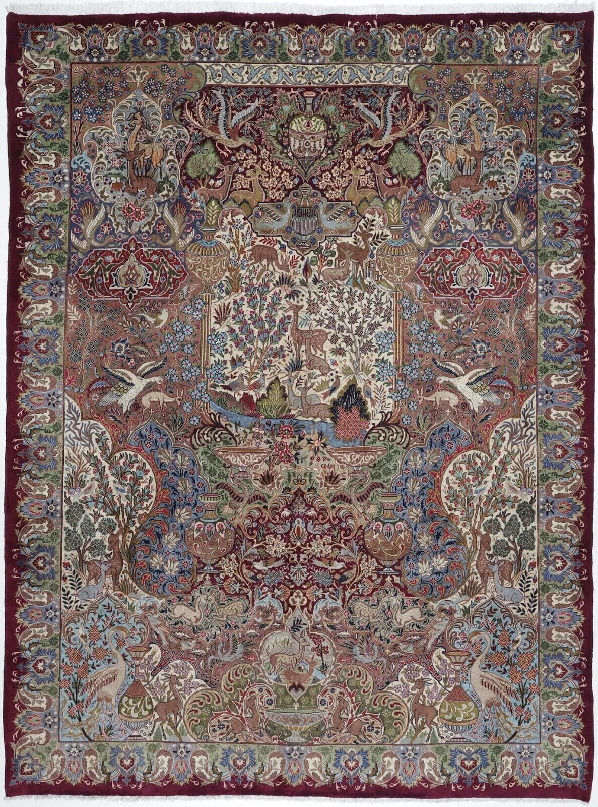 Perserteppich Kashmar 393 x 295 cm Wolle handgeknüpft