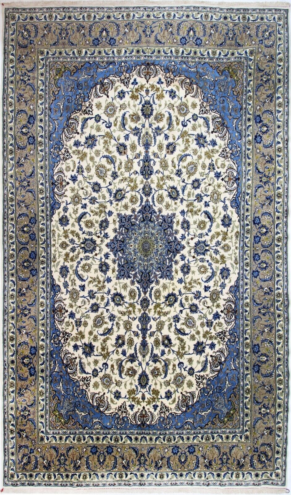 Perserteppich Isfahan 433 x 252 cm Wolle handgeknüpft