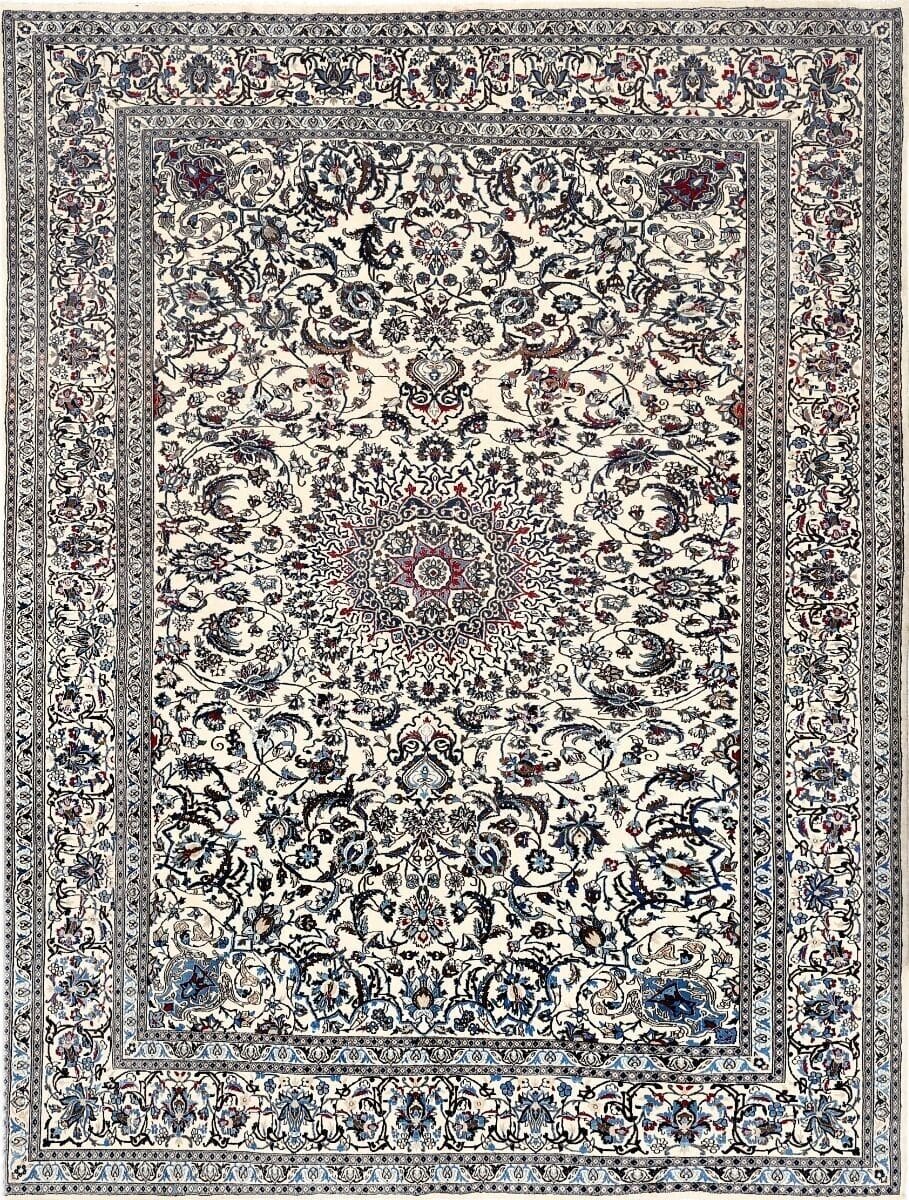 Perserteppich Nain 390 x 297 cm Seide handgeknüpft