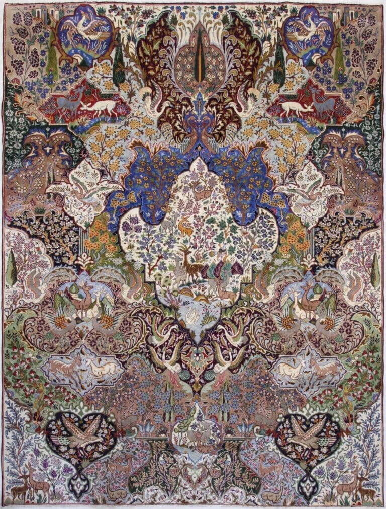 Perserteppich Kashmar 389 x 296 cm Wolle handgeknüpft