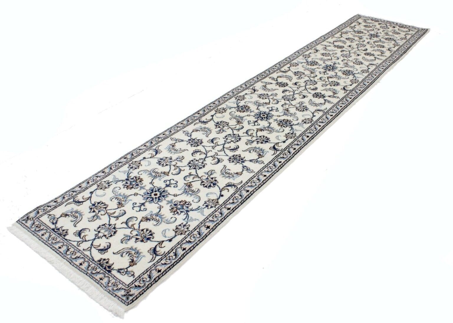Perserteppich Nain 385 x 77 cm Wolle handgeknüpft