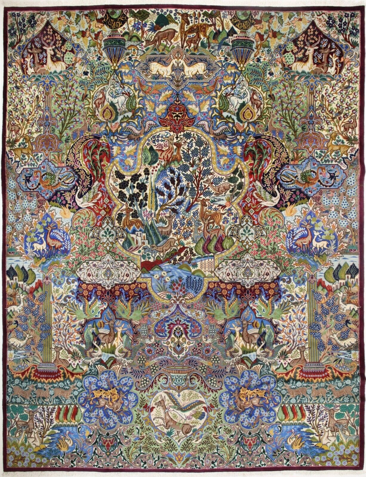 Perserteppich Kashmar 393 x 300 cm Wolle handgeknüpft