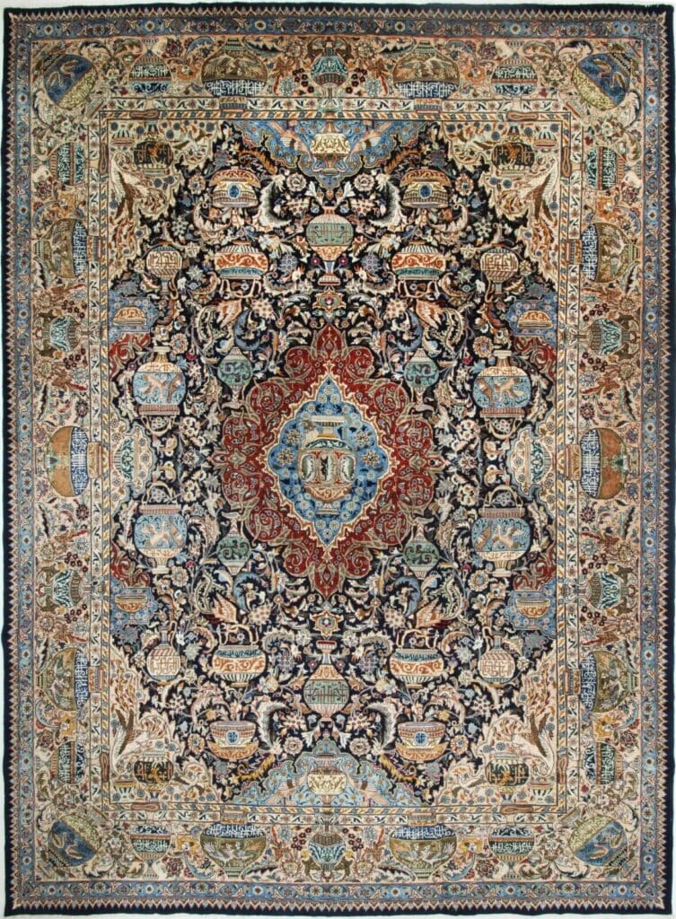 Perserteppich Kashmar 411 x 307 cm Wolle handgeknüpft