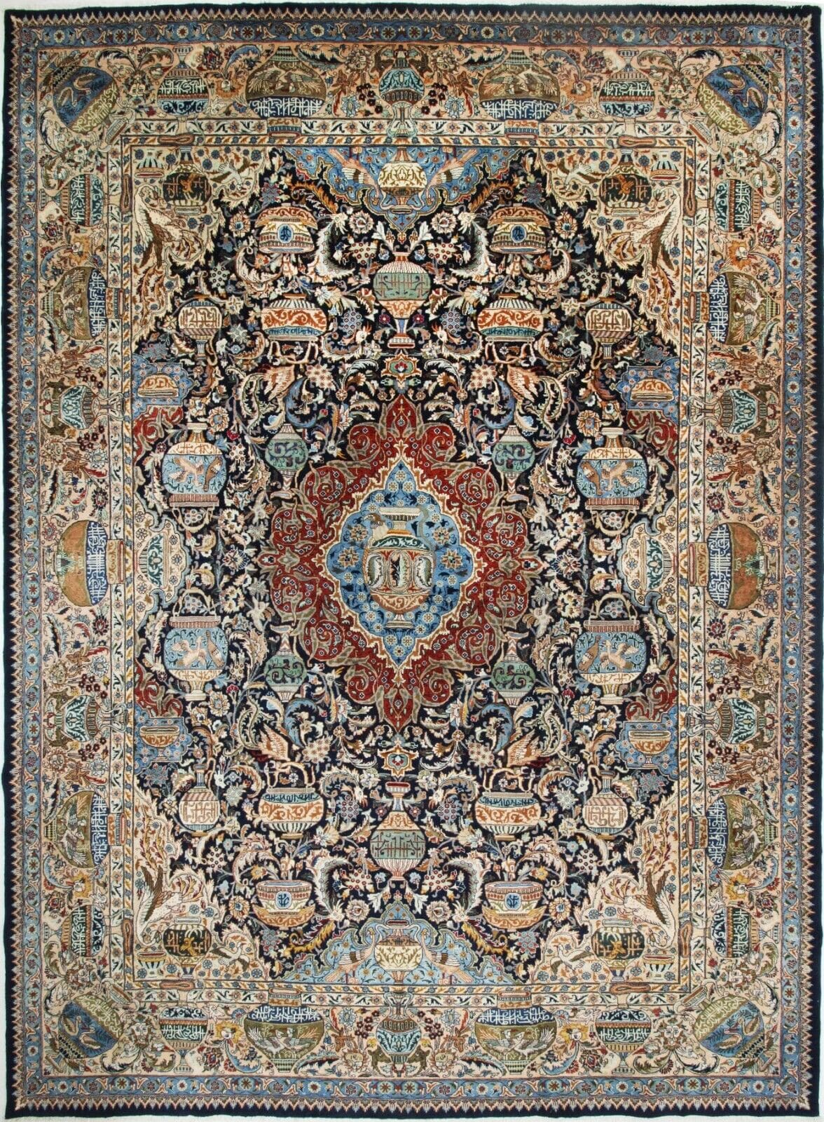 Perserteppich Kashmar 411 x 307 cm Wolle handgeknüpft