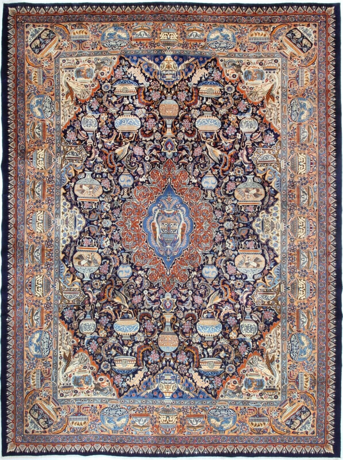 Perserteppich Kashmar 400 x 296 cm Wolle handgeknüpft