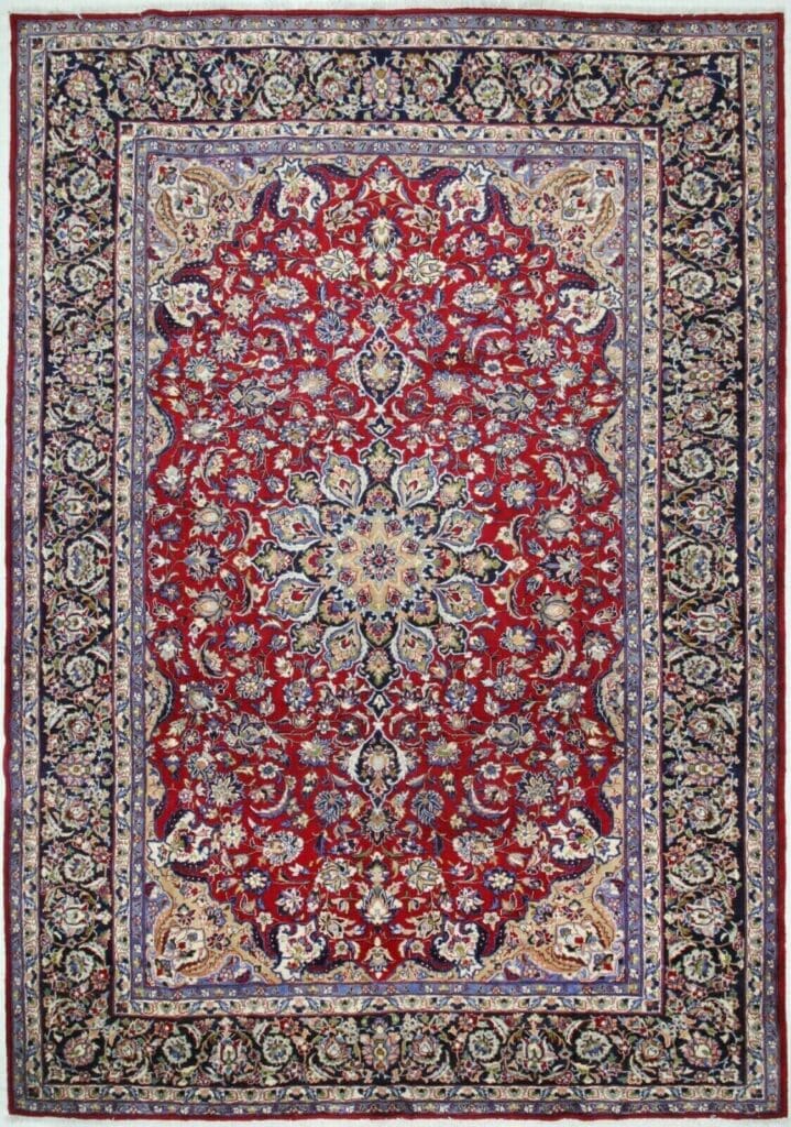 Perserteppich Isfahan 423 x 294 cm Wolle handgeknüpft