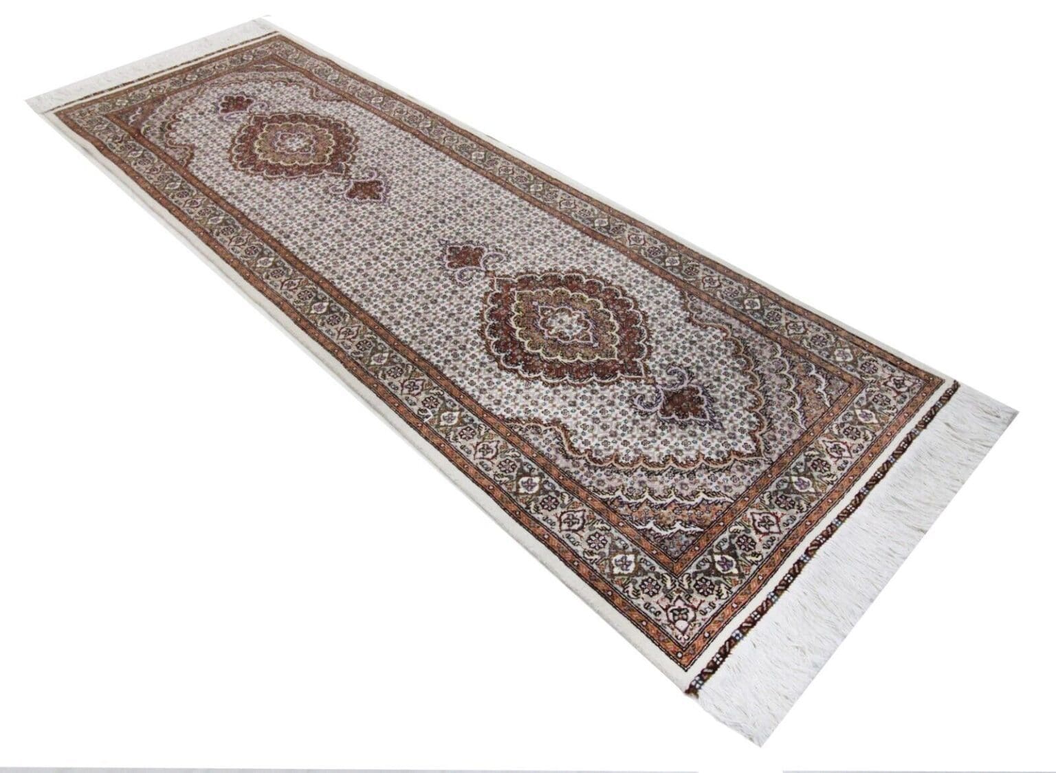 Perserteppich Tabriz 247 x 80 cm Wolle handgeknüpft