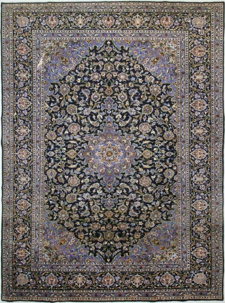 Perserteppich Keshan 396 x 300 cm Wolle handgeknüpft