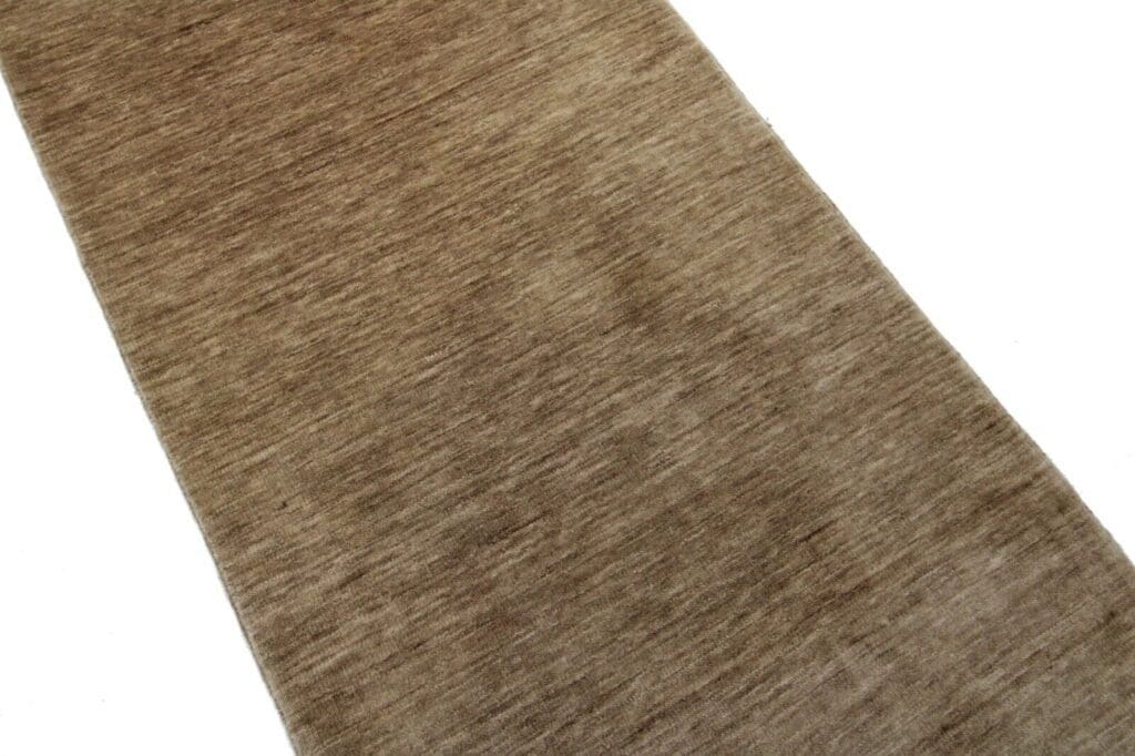 perserteppich-342x75-cm-einfarbig-top-zustand-handgeknupft-3 Orientteppich Indo Modern 342 x 75 cm Wolle handgeknüpft