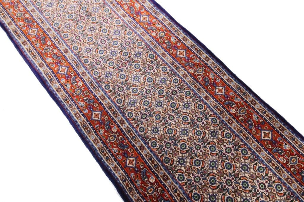 Perserteppich Moud 380 x 78 cm Wolle handgeknüpft