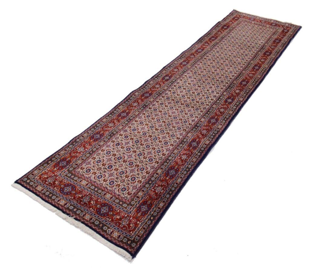 Perserteppich Moud 280 x 76 cm Wolle handgeknüpft