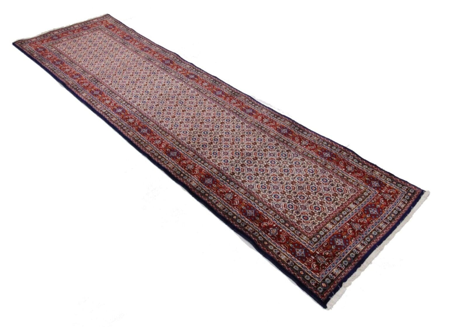 Perserteppich Moud 280 x 76 cm Wolle handgeknüpft
