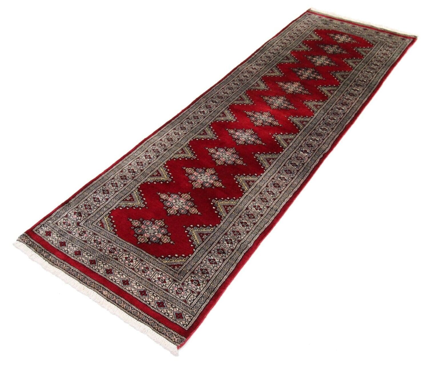 Orientteppich Pakistan 242 x 80 cm Wolle handgeknüpft