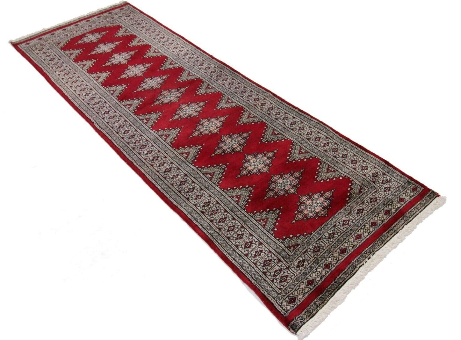 Orientteppich Pakistan 242 x 80 cm Wolle handgeknüpft