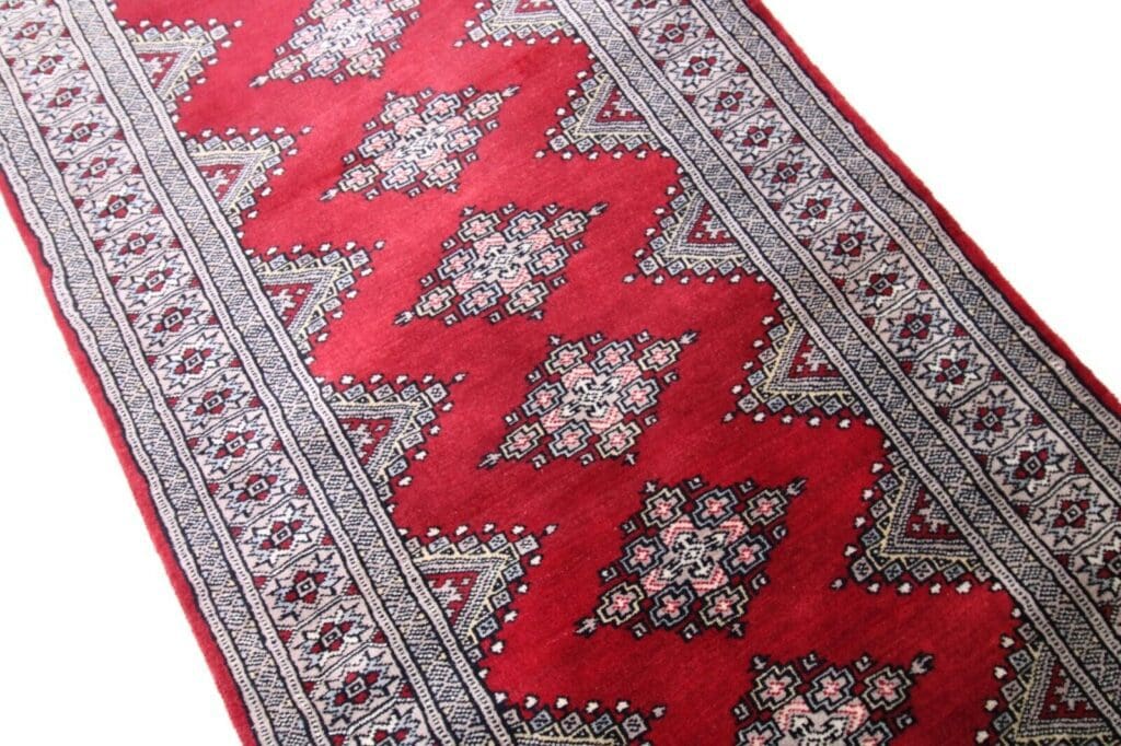 Orientteppich Pakistan 242 x 80 cm Wolle handgeknüpft