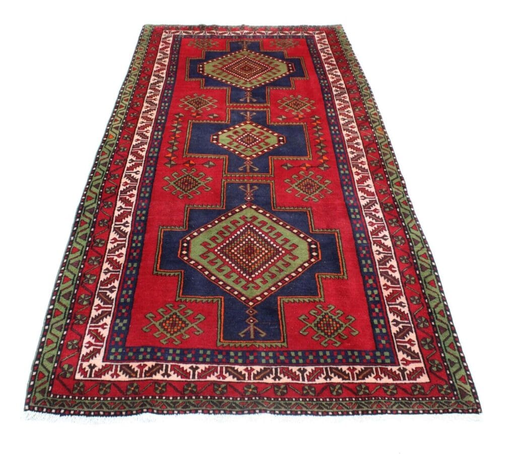 Perserteppich Hamedan 364 x 166 cm Wolle handgeknüpft