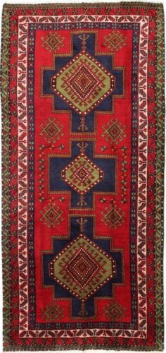 Perserteppich Hamedan 364 x 166 cm Wolle handgeknüpft