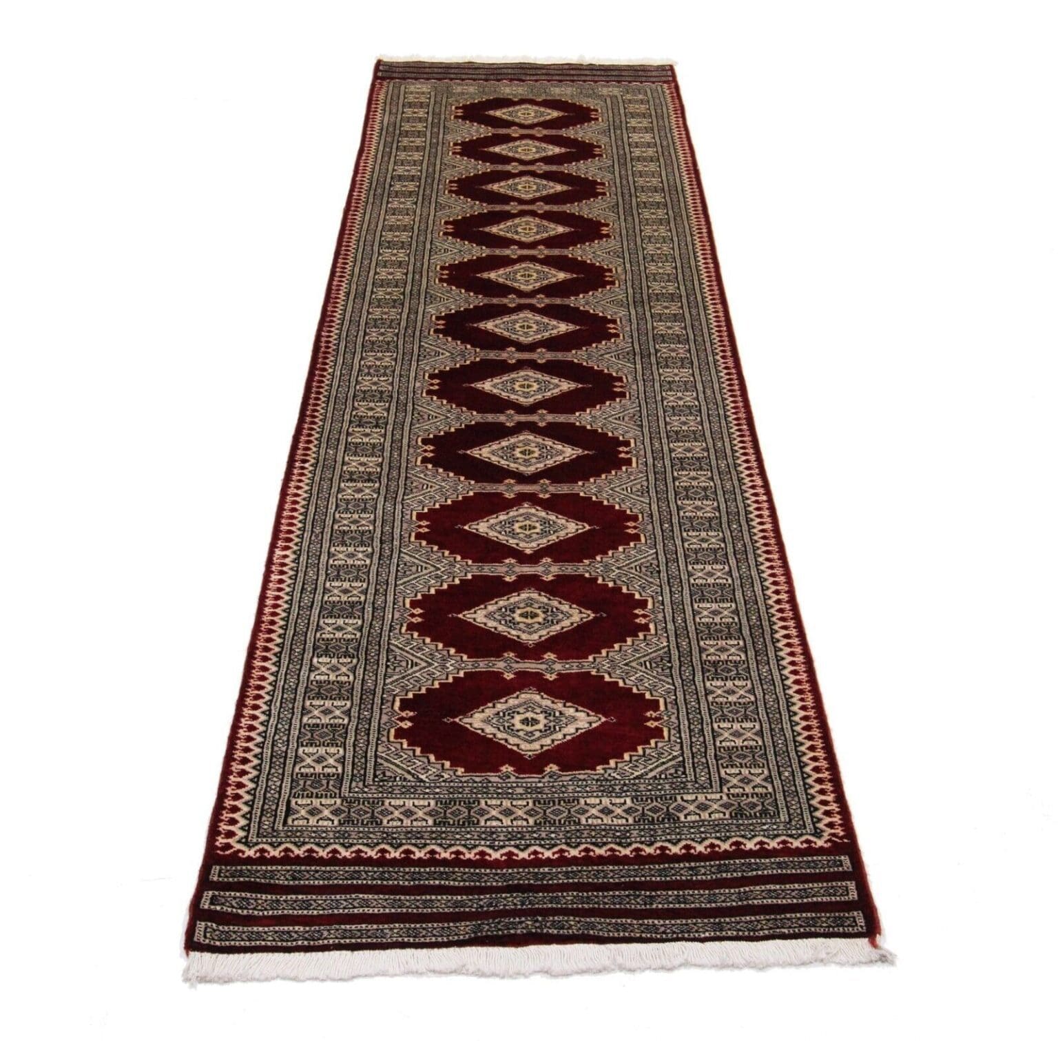 Orientteppich Pakistan 251 x 77 cm Wolle handgeknüpft