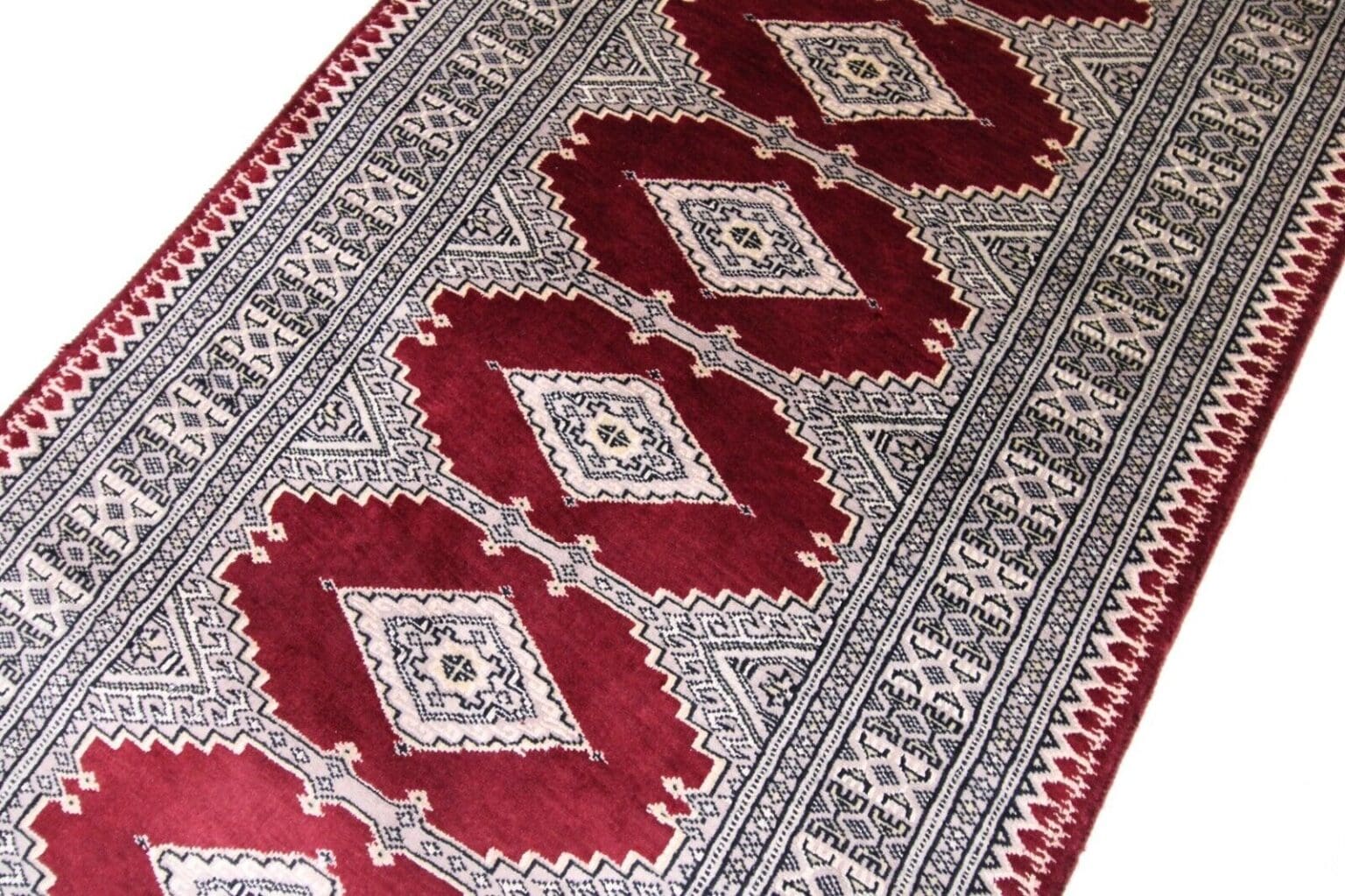 Orientteppich Pakistan 251 x 77 cm Wolle handgeknüpft