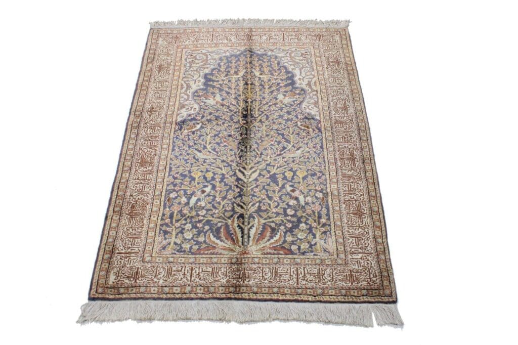Orientteppich Kashmir 178 x 118 cm Seide handgeknüpft