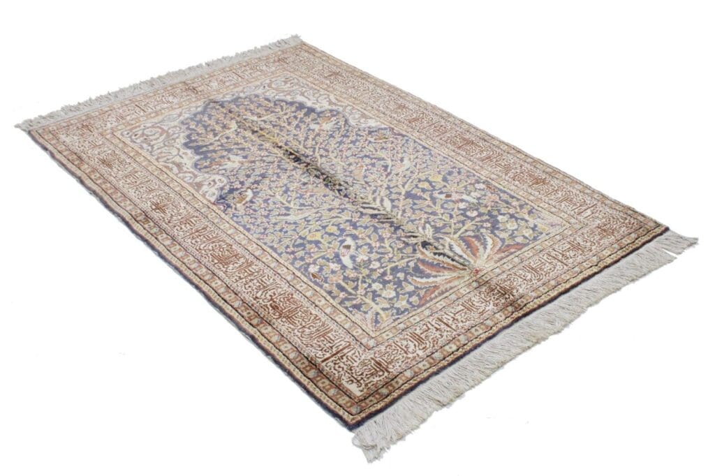 Orientteppich Kashmir 178 x 118 cm Seide handgeknüpft