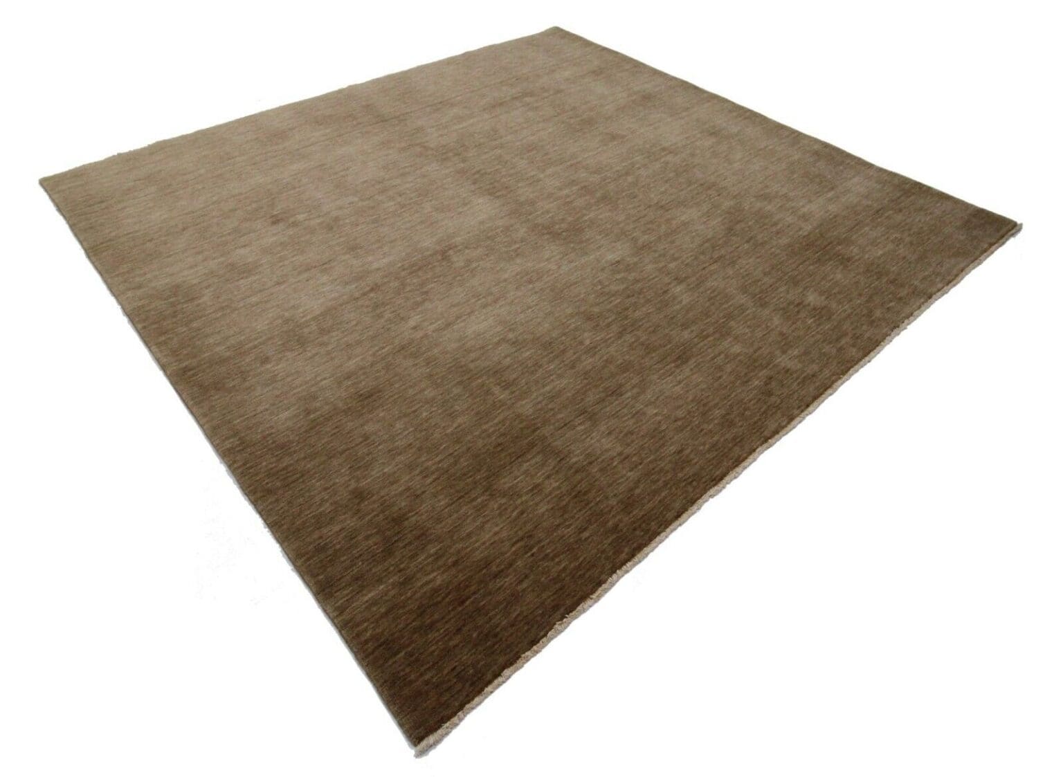 einfarbiger-perserteppich-251x245-cm-handgeknupft-top-zustand-3 Orientteppich Indien 251 x 245 cm Wolle handgeknüpft