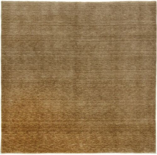 einfarbiger-perserteppich-251x245-cm-handgeknupft-top-zustand-6 Orientteppich Indien 251 x 245 cm Wolle handgeknüpft