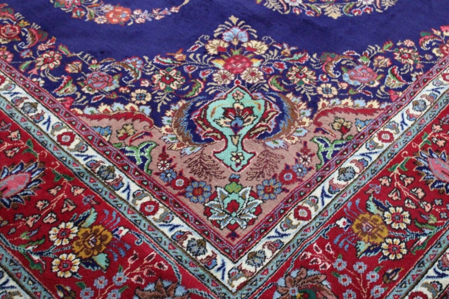 Perserteppich Täbriz 390 x 303 cm Wolle handgeknüpft