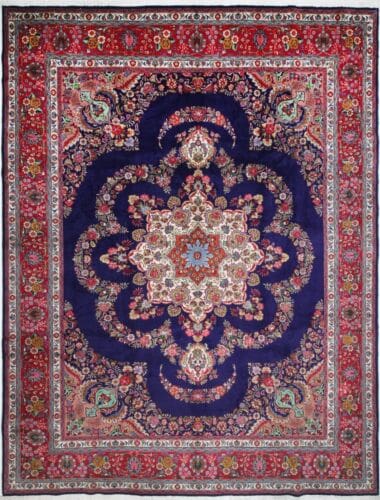 Perserteppich Täbriz 390 x 303 cm Wolle handgeknüpft
