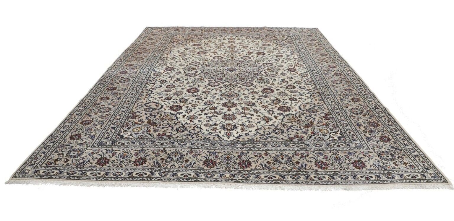 Perserteppich Keshan 385 x 291 cm Wolle handgeknüpft