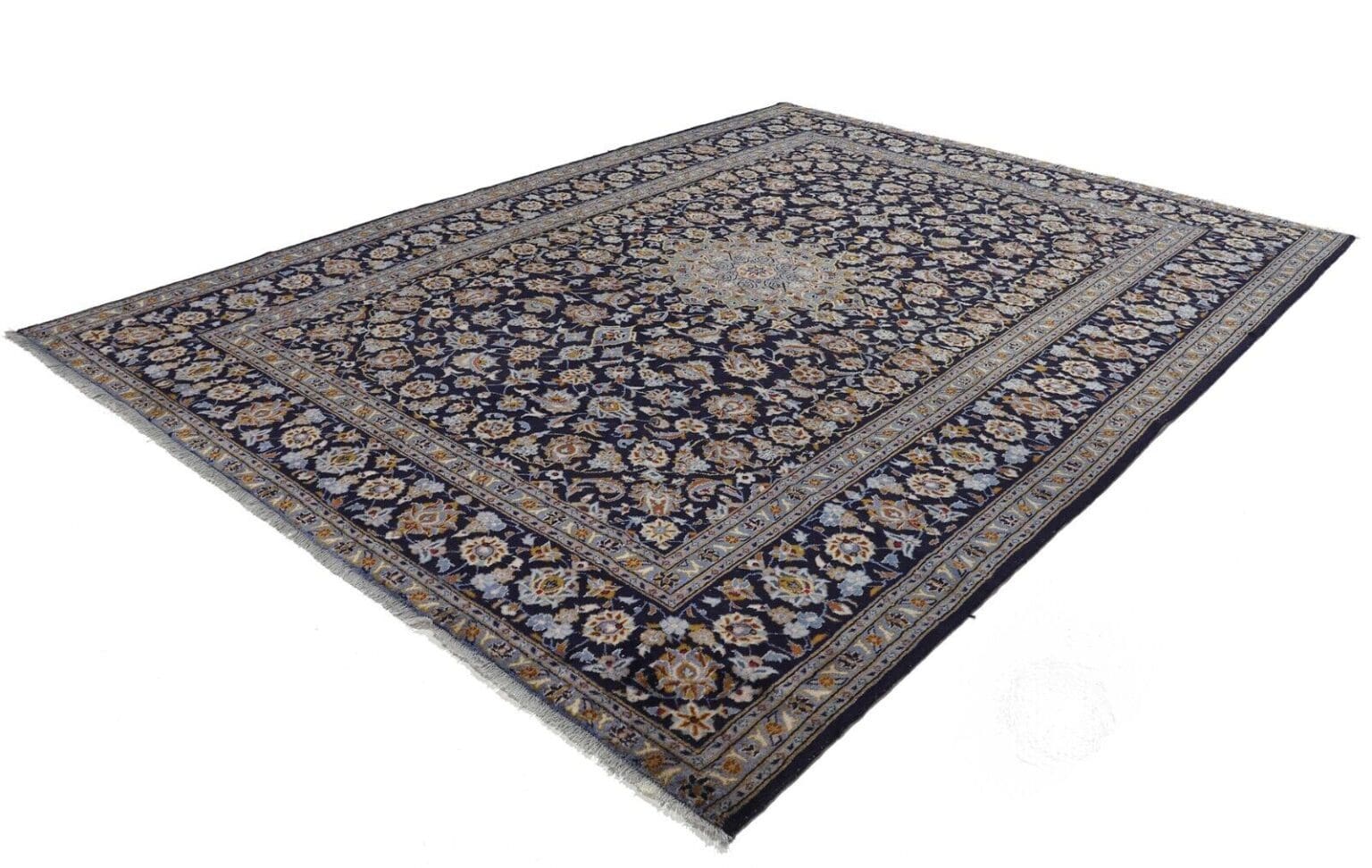 Perserteppich Keshan 374 x 280 cm Wolle handgeknüpft