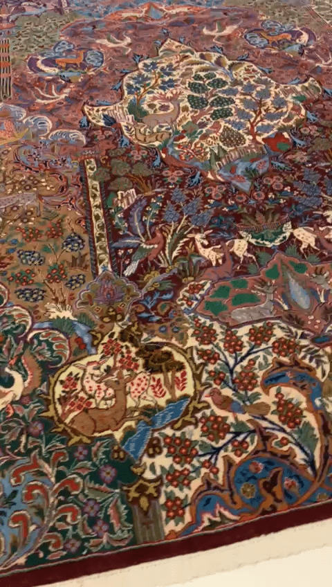 Perserteppich Kashmar 395 x 296 cm Wolle handgeknüpft