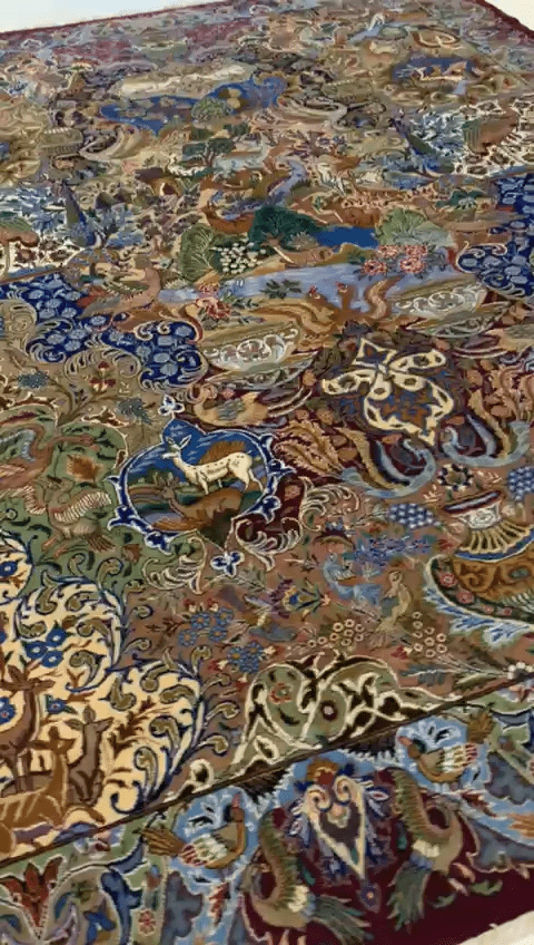 original-perserteppich-kashmar-393x312-cm-neuwertig-handgeknupft Perserteppich Kashmar 393 x 312 cm Wolle handgeknüpft
